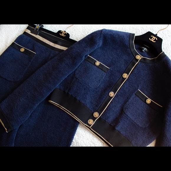 Chanel Cruise 2019 La Pausa Navy Cardigan Pants - Picture 13 of 13